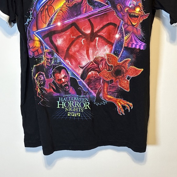 Halloween Horror Nights 2019 T-Shirt Universal Studios Full Print Black Sz M - Picture 4 of 8